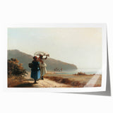 Rolled print of Camille Pissarro's impressionist floral scene in soft green and yellow tones, ideal for art wall dining room.