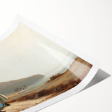 Extra large wall art featuring a line art depiction of flowers in black ink on white, rolled canvas.