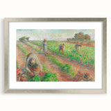 Textured abstract art print of vibrant colors on a framed canvas, ideal for bedroom art.