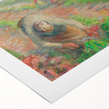 Art deco poster featuring a vibrant cityscape on rolled canvas, ideal for dining room wall art.