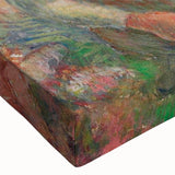 Black and white landscape painting on large canvas featuring a serene rural scene, ideal for bedroom wall art.