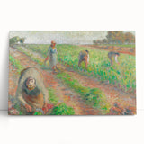 Black and white print of a rural landscape on stretched canvas, ideal for kitchen wall art or bedroom ambiance.