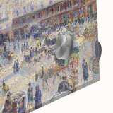 Large abstract wall art by Camille Pissarro in mid-century modernist style on acrylic glass, ideal for dining room art.