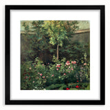 Extra large framed print of a colorful abstract art piece featuring textured strokes, ideal for living room decor.