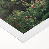 Art deco poster featuring a vibrant cityscape on rolled canvas, ideal for dining room wall art.