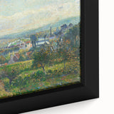 Extra large framed canvas featuring a textured, colorful impressionist-style painting, ideal for living room decor.