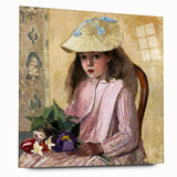 Acrylic print of Camille Pissarro's impressionist artwork, ideal for bedroom or dining room decor.