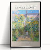 Framed acrylic print of a Claude Monet-inspired large abstract wall art.