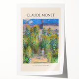 Rolled print of Claude Monet's floral painting in soft pastel shades, suitable as art wall dining room decor.