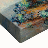 Large art on canvas depicting a black and white landscape painting, ideal for bedroom wall decor.