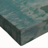 Large art depicting a black and white landscape painting on stretched canvas, suitable for bedroom wall decor.