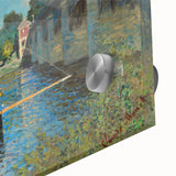 Large abstract wall art by Claude Monet in mid-century modernist style.