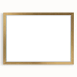 Extra large abstract art print featuring textured, muted blue and green strokes, framed in gold, ideal for living room decor.