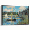 Black and white landscape art painting on framed canvas, featuring a vintage poster style, ideal for bedroom decor.