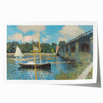 Extra large rolled print of Claude Monet's floral artwork in pastel shades.