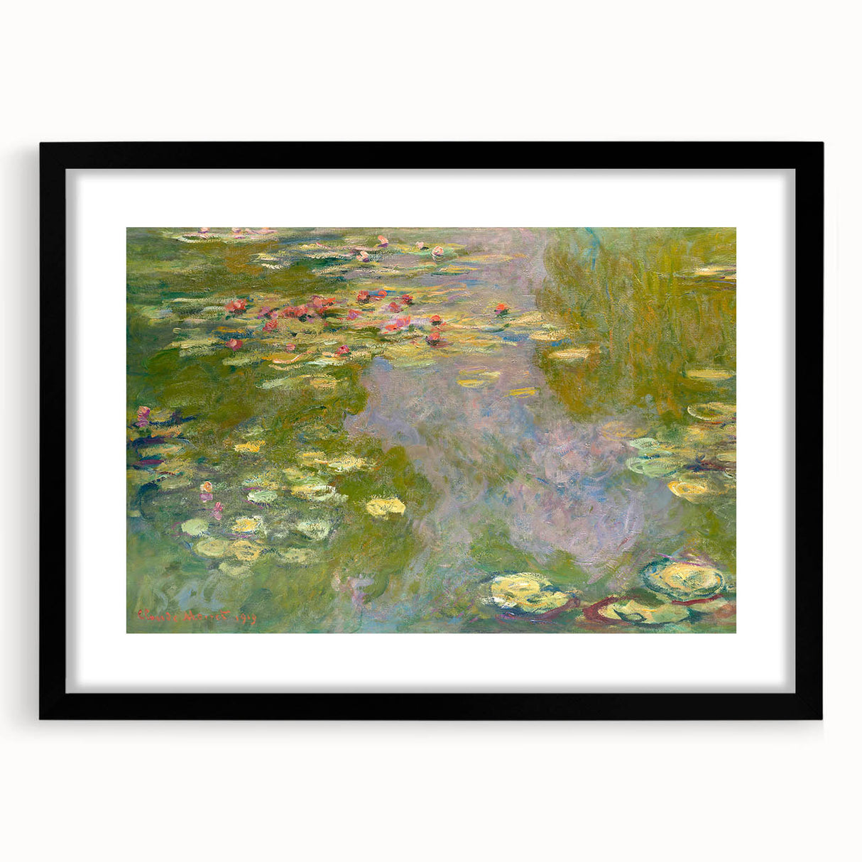 Extra large, textured abstract art print of colorful art, framed in black, ideal for living room decor.