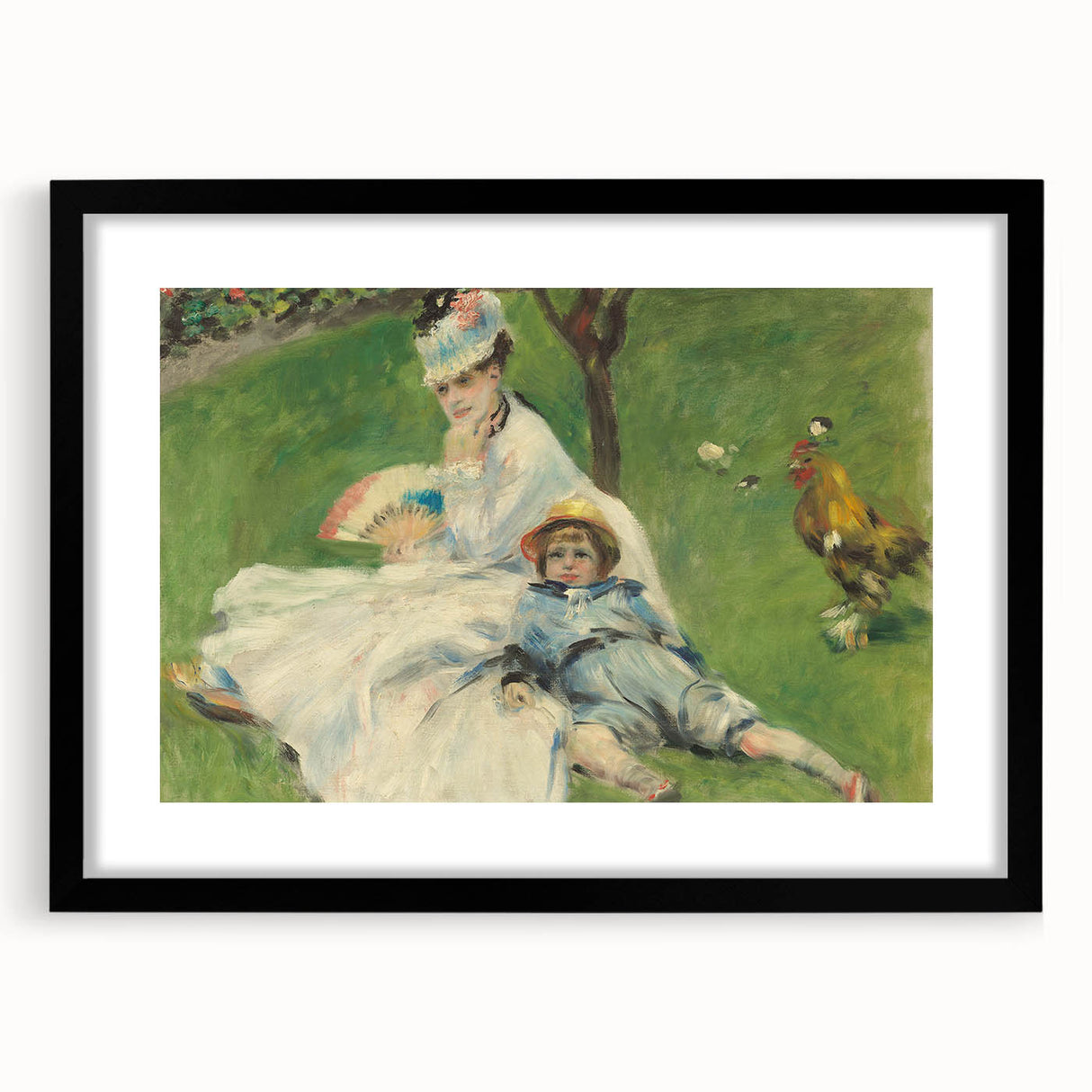 Extra large Claude Monet-inspired colorful art print.