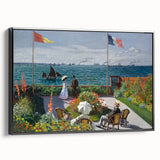 Black and white landscape painting on framed canvas depicting a serene rural scene, ideal for bedroom wall art.