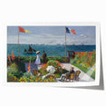 Extra large rolled print of Claude Monet's floral artwork in soft pastel hues.