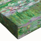 Large art depicting a black and white landscape painting on canvas, featuring serene nature scenes.