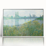Framed acrylic print of Claude Monet's artwork in soft pastel shades, ideal for nursery wall art.
