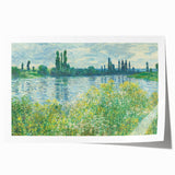 Rolled print of Claude Monet's floral painting in soft pastel shades on canvas.