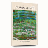 Acrylic print of a Claude Monet-inspired large abstract wall art with vibrant blues and greens.