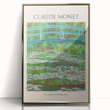 Framed acrylic print of Claude Monet's impressionist artwork in gold frame, ideal for modern art wall decor.
