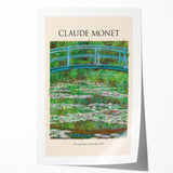 Rolled print of Claude Monet's impressionist floral artwork in soft pastel shades.