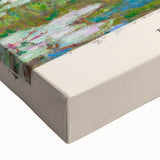 Black and white landscape painting by Claude Monet on stretched canvas, ideal for bedroom wall art.