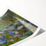 Extra large wall art featuring line art flowers in pastel shades on a rolled canvas, ideal for large living room decor.