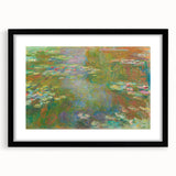 Extra large abstract art print featuring colorful, textured brushstrokes on a black framed canvas.