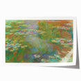 Rolled print of a Claude Monet floral painting with soft pastel colors, ideal for art wall dining room or classy bathroom.