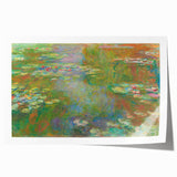 Rolled print of a Claude Monet floral painting with soft pastel colors, ideal for art wall dining room or classy bathroom.
