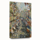 Acrylic print of Claude Monet's impressionist artwork in soft blue and green tones, ideal for bedroom or dining room art.