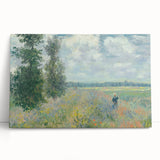Black and white canvas print of Claude Monet's artwork, ideal for kitchen wall art or bedroom ambiance.