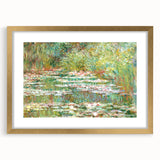 Extra large canvas featuring Claude Monet-inspired abstract art with textured brush strokes in muted earth tones.