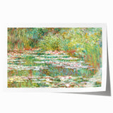 Rolled print of Claude Monet floral art in soft pastel hues, ideal for art wall dining room or classy bathroom wall art.