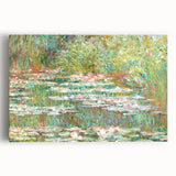 Black and white print of Claude Monet's paintings on stretched canvas, suitable for kitchen art.