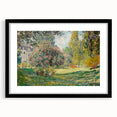 Extra large, textured abstract art print of colorful, impressionistic brush strokes on black framed canvas.