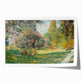 Extra large rolled print of Claude Monet's floral art, featuring soft pastel shades.