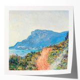 Extra large wall art print of Claude Monet's floral painting, featuring soft pastel shades on glossy photo paper.