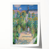 Rolled print of Claude Monet's floral art with soft pastel shades, perfect for art wall dining room or classy bathroom.