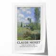 Rolled print of Claude Monet's floral painting in soft pastel colors.