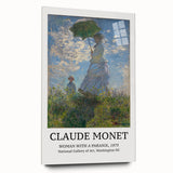 Acrylic print of Claude Monet's impressionist painting, featuring soft pastel colors, ideal for bedroom or dining room art.