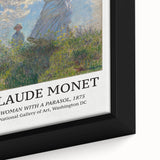 Extra large framed canvas featuring a close-up of a Claude Monet impressionist painting with vibrant.