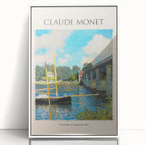 Framed acrylic print of Claude Monet's impressionist painting featuring soft pastel shades.