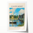 Rolled print of Claude Monet's floral painting in soft pastel hues, ideal for art wall dining room or classy bathroom decor.