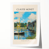 Rolled print of Claude Monet's floral painting in soft pastel hues, ideal for art wall dining room or classy bathroom decor.