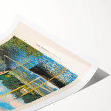 Extra large wall art featuring a line art design of flowers in black on white, rolled print format.